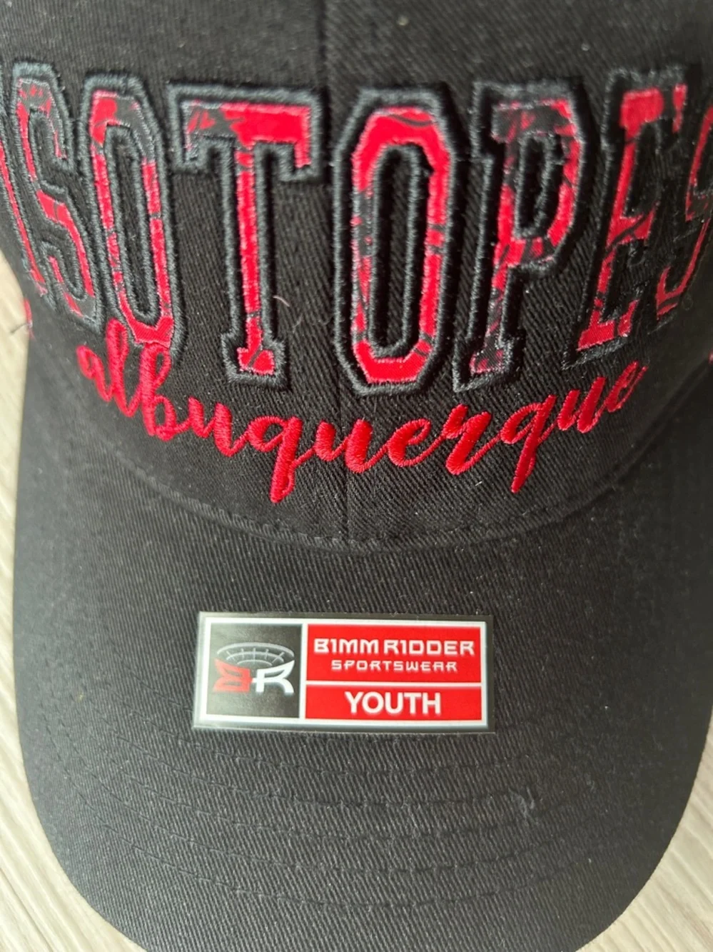 Albuquerque Isotopes black structured